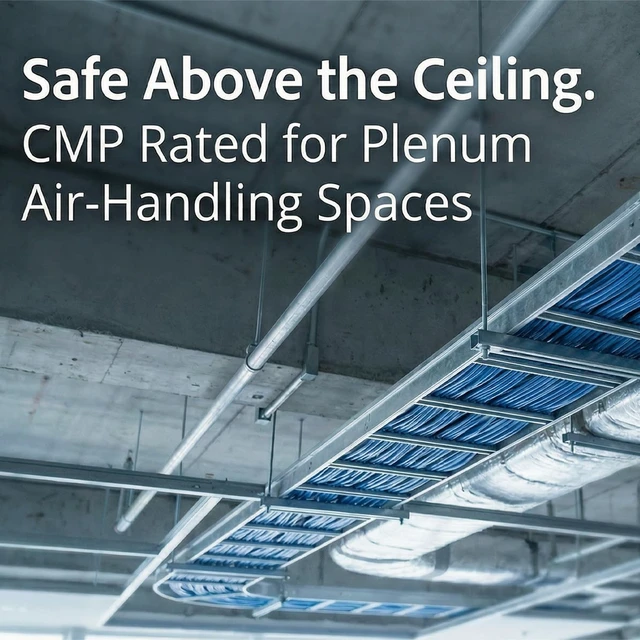 Alt view image 4 of 5 - TSCables ^^ Cat6A Plenum (CMP) 1000ft, 750Mhz, PoE++ (4PPoE) ^^ 100% Solid Bare Copper ^^ 23AWG Unshielded Twisted Pairs (UTP), Available in 9 Colors for Easy Identification (White, 1000ft)