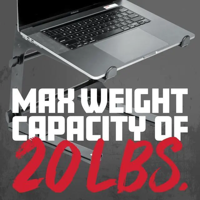 Alt view image 2 of 7 - Gator Frameworks Portable Desktop Laptop/DJ Controller Stand with Fixed Height, (GFWLAPTOP1000)