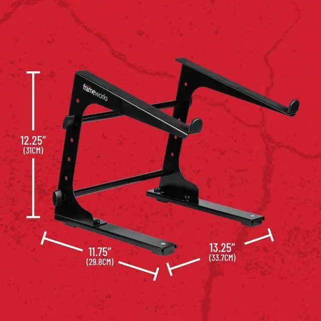Alt view image 6 of 7 - Gator Frameworks Portable Desktop Laptop/DJ Controller Stand with Fixed Height, (GFWLAPTOP1000)