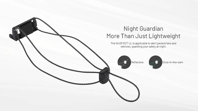 Alt view image 6 of 7 - NU25 UL 400 Lumens Ultra Lightweight Headlamp USB-C Rechargeable Sticker for Back Packing Camping and Running