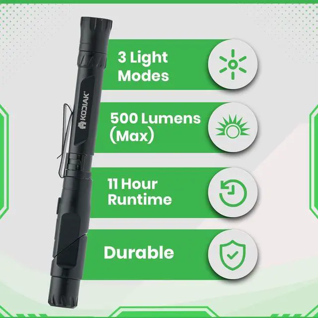 Alt view image 2 of 6 - KODIAK Konform Right Angle Flashlight  500 Lumen 90 Degree Flash Light with Magnetic Base, USB Rechargeable Swivel & Adjustable for Hands-Free Use