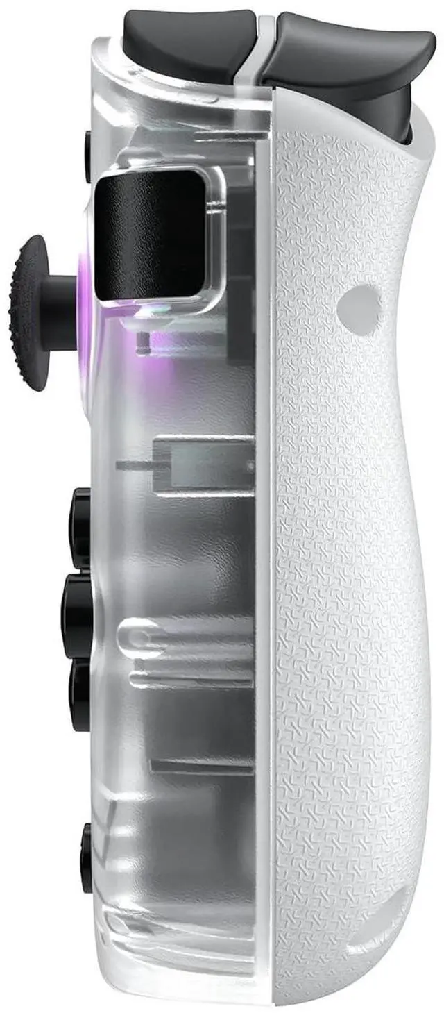Alt view image 3 of 6 - CRKD Nitro Deck+ Handheld Pro Controller for Nintendo Switch & OLED Model - TV Dockable - Programmable Sidekicks & Back Buttons - True Collection System (Clear White Edition)