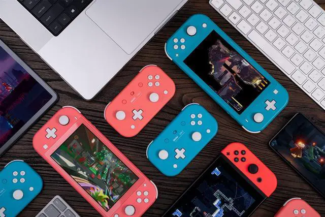 Alt view image 7 of 7 - Lite 2 Bluetooth Controller with Motion Controls, Linear Motors Vibration, Joysticks, Triggers and D-pad, Wireless Gamepad for Switch/Switch 2, Android & Raspberry Pi (Turquoise)