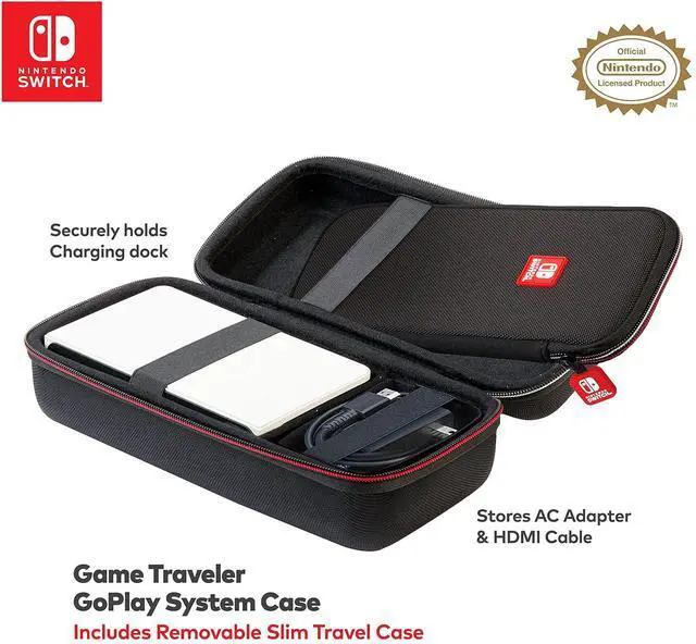 Alt view image 3 of 6 - Game Traveler Nintendo Switch Go Play System Case - Switch Case for Switch OLED, or Switch, 2 Cases-In-One, Allows You To Travel With Your Full System or Just the Slim Switch Case, Licensed by