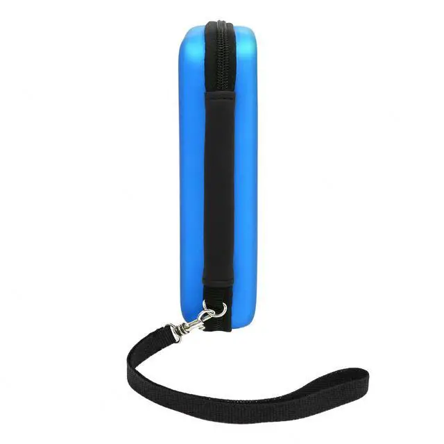 Alt view image 4 of 7 - ADVcer 2DS Case, EVA Waterproof Hard Shield Protective Carrying Case with Hand Wrist Strap and Double Zipper Compatible with Nintendo 2DS (Blue)