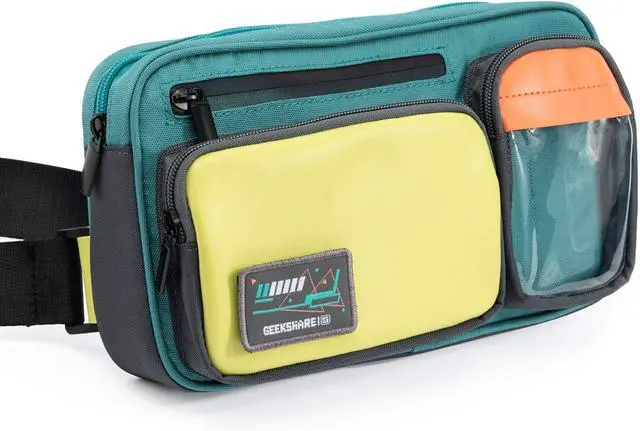 Main image of GeekShare Large Capacity Multifunctional Switch/OLED Travel Carrying Case - Color Contrast Laser Messenger Bag Compatible With Nintendo Switch - Portable Storage Bag for Game Accessories