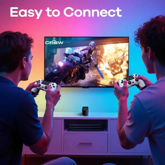Alt view image 7 of 7 - 2 Pack Controller with Charger Dock for PS4 Wireless Game Controller, with LED Charging Dock Station, 2 USB Cable