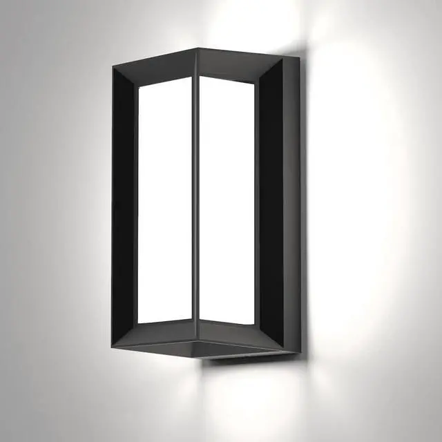 Main image of Sytmhoe Porch Lights Outdoor Wall Sconce, 24W 2400LM 5000K Modern LED Porch & Patio Lights, Aluminum Exterior Light Fixture Matt Black IP65 Waterproof for Hallway House Backyard Garage Lighting.