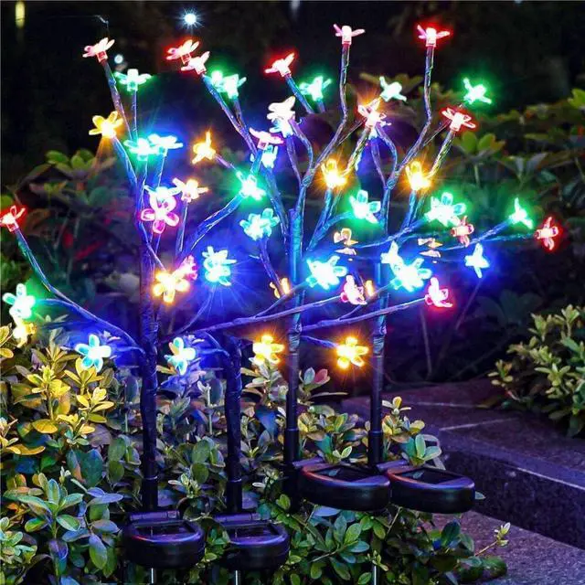Main image of 6 Pack Solar Lights Outdoor Waterproof, Garden Lights Solar Flowers