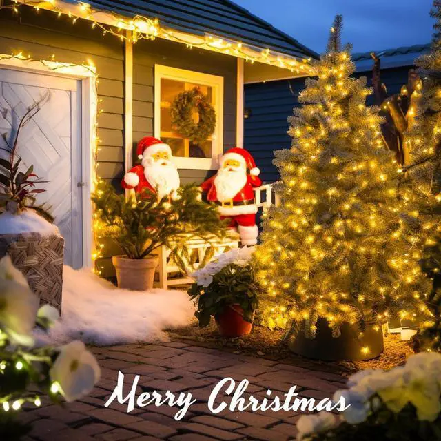 Alt view image 5 of 6 - JMEXSUSS 500 LED Christmas Lights Outdoor, 8 Modes Christmas Tree Lights