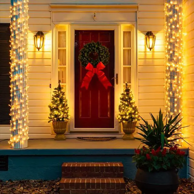 Alt view image 6 of 6 - JMEXSUSS 500 LED Christmas Lights Outdoor, 8 Modes Christmas Tree Lights