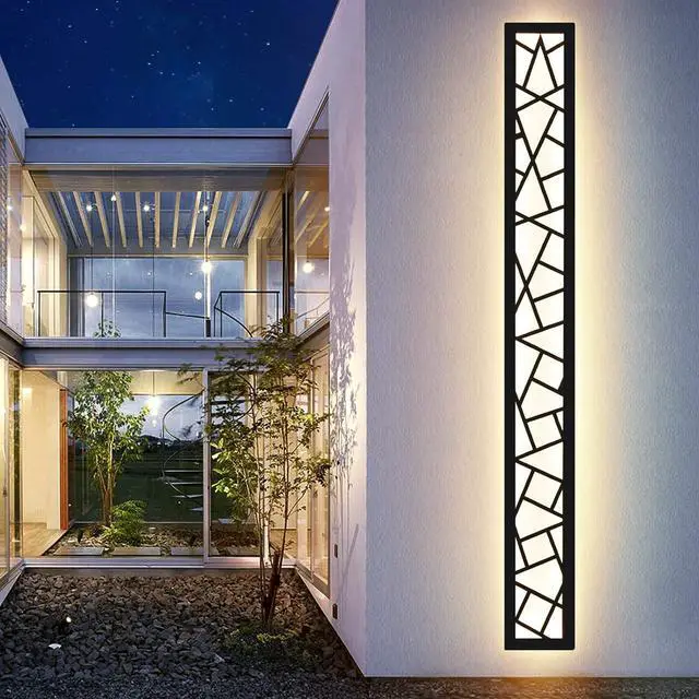 Main image of Outdoor Wall Lights 45.3inch Modern Outdoor Wall Sconce LED Long Wall Sconces Black Front Porch Light Waterproof Led Wall Light IP67 3000K Exterior Lighting fixtures