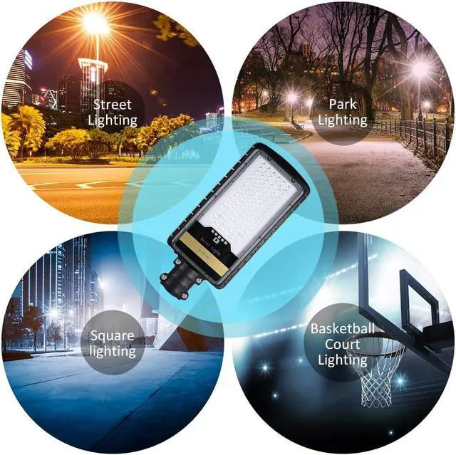 Alt view image 7 of 7 - 9000 Watt Solar Street Lights Outdoor, Dusk to Dawn IP67 Security Led Flood Light Lamp with Remote Control Mounting Pole and Bracket Garden, Street, Court, Parking Lot