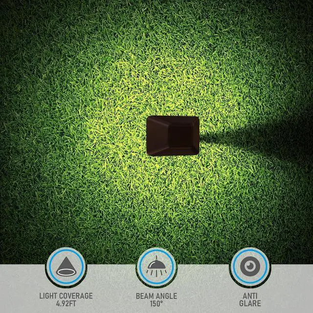 Alt view image 6 of 7 - LEONLITE 5CCT Anti-Glare Low Voltage Pathway Lights, 5W Wired LED Landscape Path Lights, Aluminum IP65 Outdoor Landscape Lighting for Walkway Yard, 1800K/2700K/3000K/4000K/5000K, ETL, Pack of 6