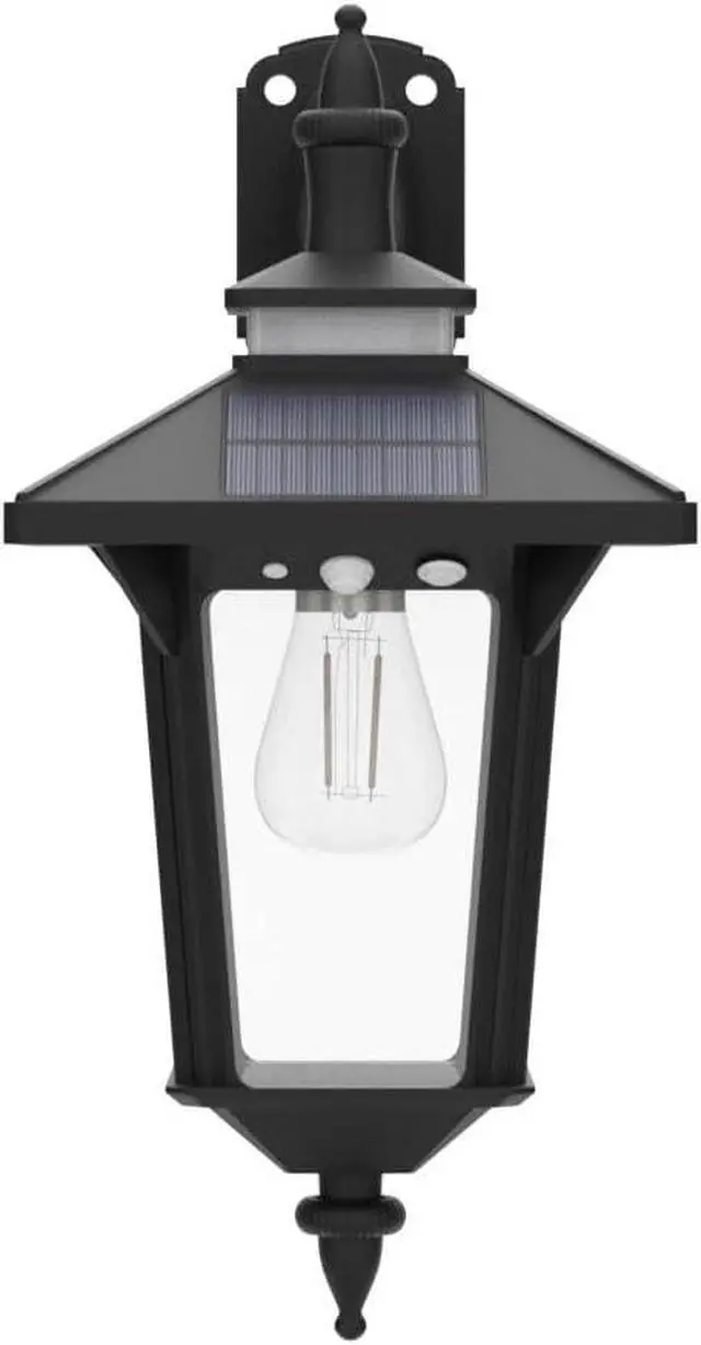 Alt view image 4 of 7 - Solar Wall Lights Outdoor : Dusk to Dawn Solar Porch Ligh,3 Modes & Motion Sensor Waterproof Wall Sconce Lantern Lamp for Patio Garage Garden Barn Yard House, 2 Types of Wall Mount, 2 Pack