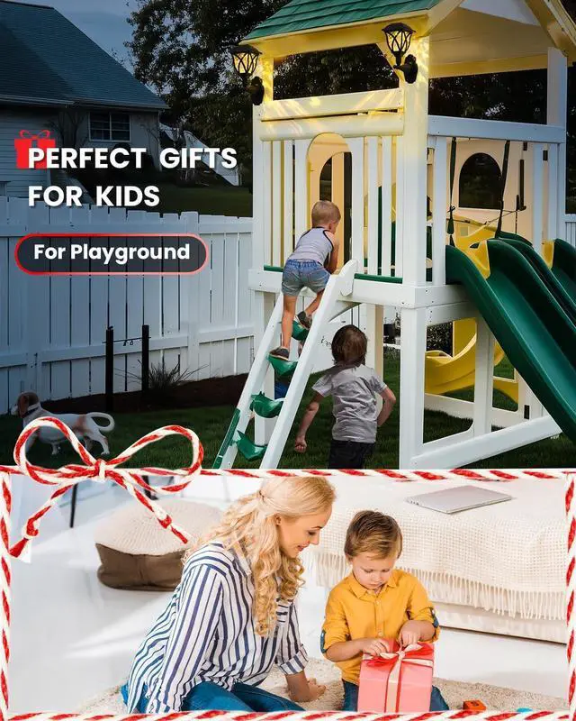 Alt view image 3 of 7 - TISEJOY Solar Wall Lantern Outdoor Playhouse Light, Playhouse Accessories