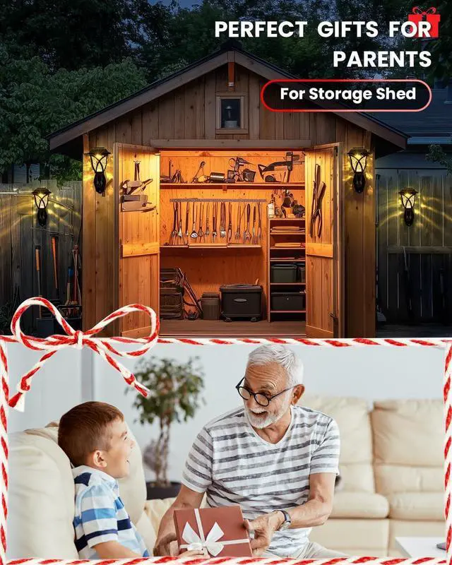 Alt view image 4 of 7 - TISEJOY Solar Wall Lantern Outdoor Playhouse Light, Playhouse Accessories