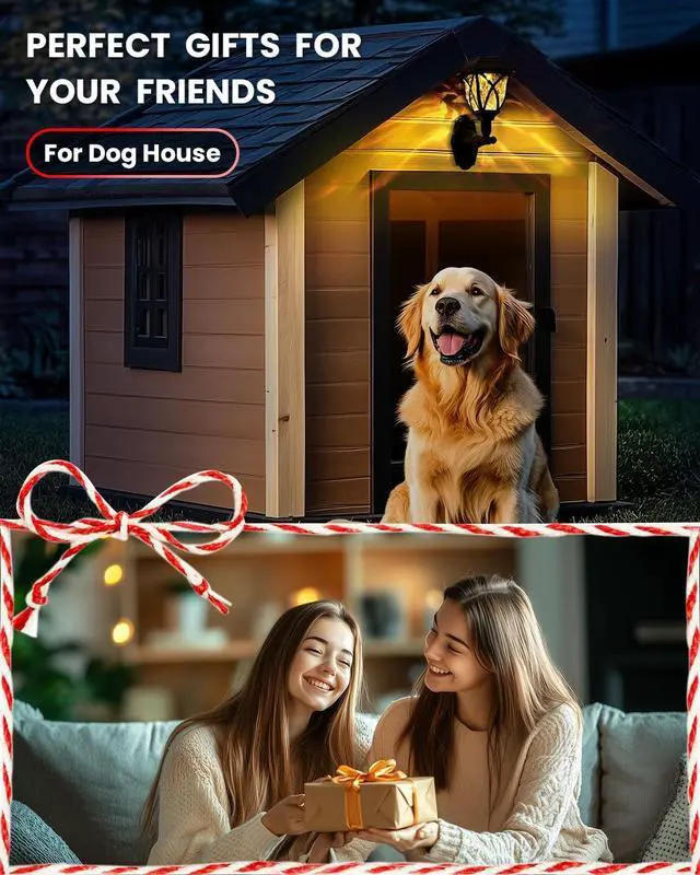 Alt view image 5 of 7 - TISEJOY Solar Wall Lantern Outdoor Playhouse Light, Playhouse Accessories