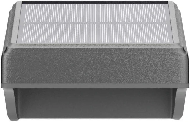 Alt view image 4 of 7 - Bridika Solar Fence Lights, Outdoor Waterproof Warm White & Color Glowt, LED, for Backyard, Patio, Deck Railing, Stair Handrail, Pool and Wall (8 Packs)