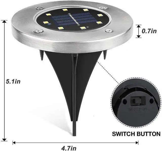 Alt view image 2 of 6 - ZGWJ Solar Ground Lights,16 Pack Waterproof Solar Garden Lights, Upgraded Outdoor Garden Waterproof Bright in-Ground Lighting, Landscape Lighting for Pathway,Yard,Deck,Lawn,Patio,Walkway Warm White