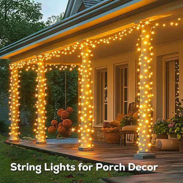 Alt view image 2 of 7 - 246FT 600 LED Christmas Lights Outdoor Waterproof