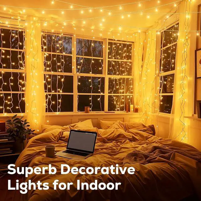 Alt view image 3 of 7 - 246FT 600 LED Christmas Lights Outdoor Waterproof