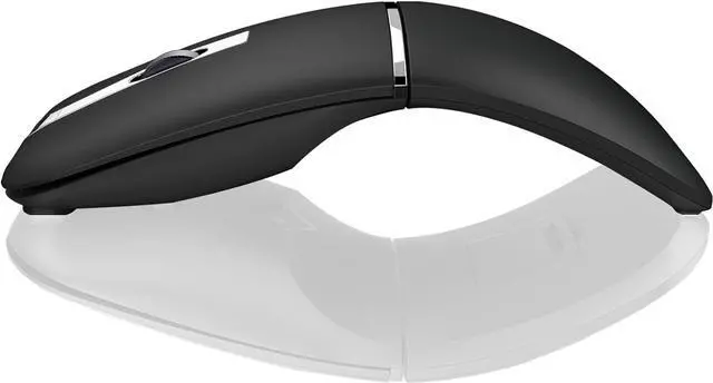 Main image of Arc Bluetooth Mouse, Ultra-Thin Rechargeable Rotating Wireless Mice, Dual Mode (BT5.0/3.0+2.4G), Portable Travel Arc Mouse Suitable for Laptop, PC, Mac, Tablet, iPad - Black