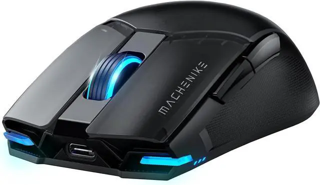 Main image of Machenike Wireless Gaming Mouse,26,000 DPI,PAW3395 Sensor,RGB Backlit,Ergonomic Design,6 Programmable Buttons,Long Battery Life,Ultra-Lightweight,White Gaming Mice Compatible with PC, Mac