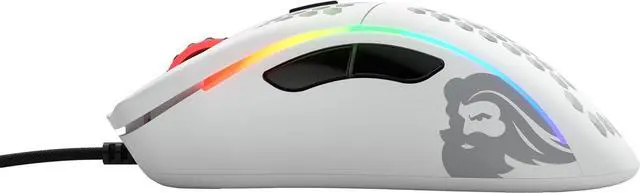 Alt view image 4 of 7 - Glorious Model D Wired Gaming Mouse - 68g Superlight Honeycomb Design, RGB, Ergonomic, Pixart 3360 Sensor, Omron Switches, PTFE Feet, 6 Buttons - Matte White