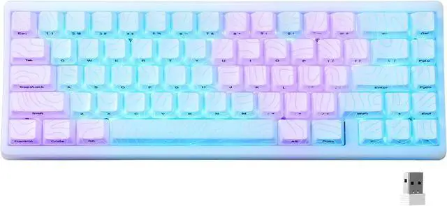 Main image of HITIME x XVX M67 Wireless 60% Percent Keyboard, QMK/VIA Topographic Gaming Keyboard, Tri-Mode Thocky Creamy Mechanical Key Board, Hot Swappable Gasket Mount RGB IMD Tech for Win/Mac(JadeStone)