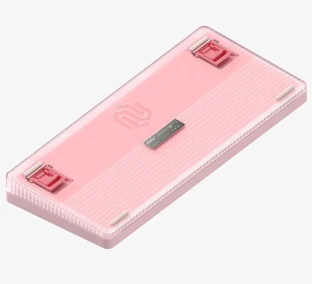 Alt view image 2 of 7 - nuphy Halo75 V2 Mechancial Gaming Kyeboard,75% Wireless Hot Swappable Bluetooth Keyboard,83 Kyes RGB Backlit Keyboard,Support Bluetooth/2.4GHz/USB-C (Pink, Raspberry (46gf))