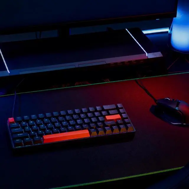 Alt view image 7 of 7 - DrunkDeer G65 Rapid Trigger Mechanical Keyboard Magnetic Switch Gaming Keyboard TKL RGB Backlight 65% Size Compact Wired USB Barebone No Keycap White