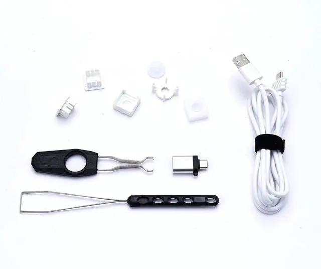 Alt view image 6 of 6 - KEYMECHER KS75T 75% Mechanical Keyboard with Volume Knob, Tri-Mode Hot Swappable Gaming Keyboard, RGB Backlit, Bluetooth, 2.4G Connection with Silver Switches