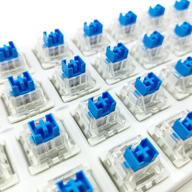 Alt view image 6 of 6 - Outemu(Gaote) Blue Switches for MX Mechanical Gaming Keyboard,3-Pin 50gf Clicky/RGB/DIY Replaceable/Dustproof Switches(Blue,108pcs)
