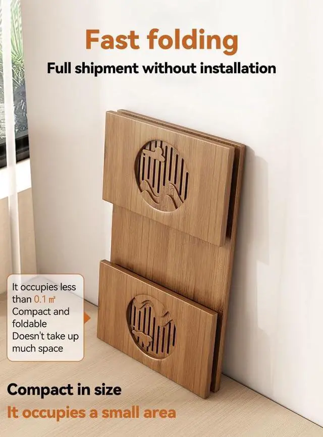 Alt view image 5 of 7 - Folding Coffee Table, Foldable Japanese Floor Table No Assembly, Low Coffee Table for Sitting On The Floor, Small Coffee Tables for Living Room Meditation Tea Room Tatami Dining 39.4 Inch