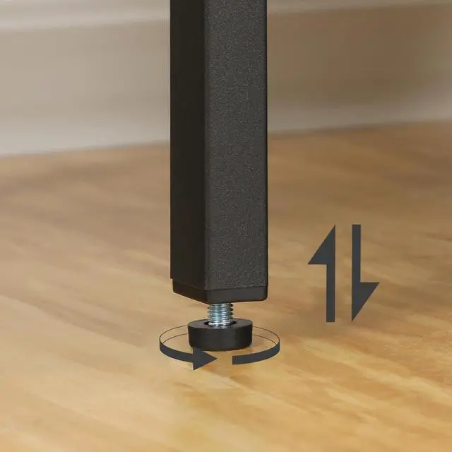 Alt view image 7 of 7 - HOOBRO Tall End Table, Nightstand, Industrial Side Table with Drawer and Storage Shelf, for Study, Bedroom, Space Saving, Greige and Black BG71BZ01