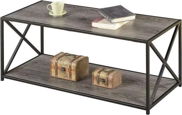Alt view image 4 of 7 - Convenience Concepts Tucson Coffee Table, Weathered Gray
