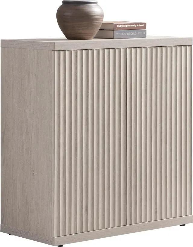 Main image of SICOTAS Buffet Cabinet with Storage Accent Sideboard Modern Credenza with Doors & Shelves Fluted Media Console Mid Century Coffee Bar Table for Living Room Kitchen Dining Room Hallway