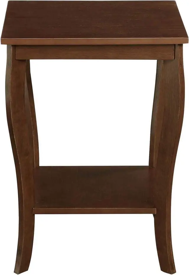 Alt view image 4 of 6 - Convenience Concepts American Heritage Square End Table with Shelf, Espresso