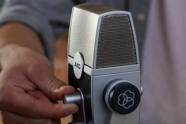 Alt view image 7 of 7 - AKG Pro Audio Lyra Ultra-HD USB C Microphone for Recording, Streaming, Gaming, Podcasting, ASMR on PC and Mac, Condenser Mic for Laptop or Computer, Adjustable Stand, Plug and Play  Blue and Silver