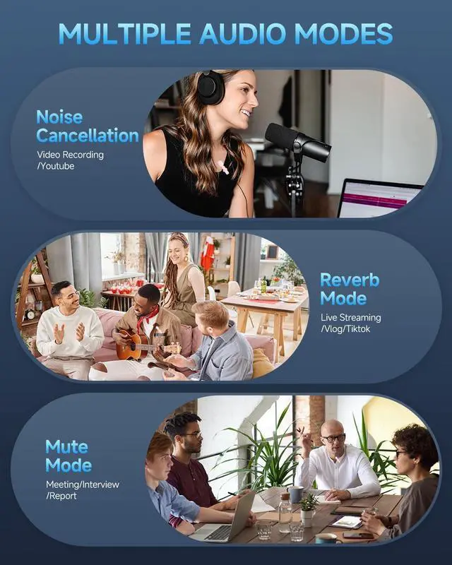 Alt view image 6 of 7 - 2 Pack Professional Wireless Lavalier Microphone for iPhone iPad (iPhone 14 and Below), Lapel Mics Plug-Play Clip on Lapel Mic for YouTube, Recording, Vlog, Facebook Live