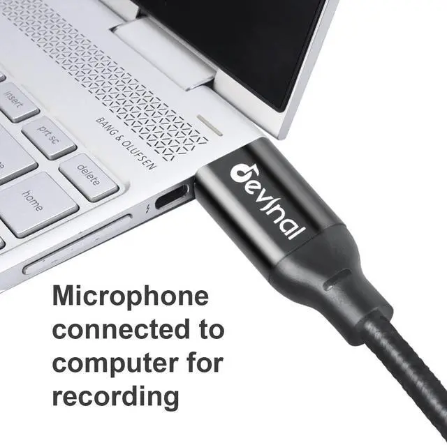 Alt view image 3 of 6 - Devinal XLR to USB C Cable, Upgrade USB C Microphone Cable USB Type-C to XLR Female Cord Connector Adapter Compatible with Samsung Google Huawei Xiaomi Smartphone or MacBook 25 FT