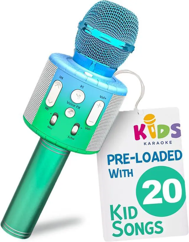 Main image of Move2Play, Kids Karaoke Microphone | Includes Pre-Loaded Songs & Bluetooth | Kids Birthday Party Gift | Toy for All Ages 2, 3, 4, 5, 6+ Year Old Girls, Boys & Toddlers