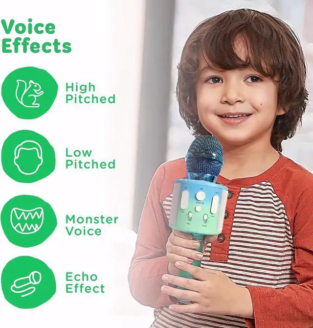 Alt view image 4 of 7 - Move2Play, Kids Karaoke Microphone | Includes Pre-Loaded Songs & Bluetooth | Kids Birthday Party Gift | Toy for All Ages 2, 3, 4, 5, 6+ Year Old Girls, Boys & Toddlers