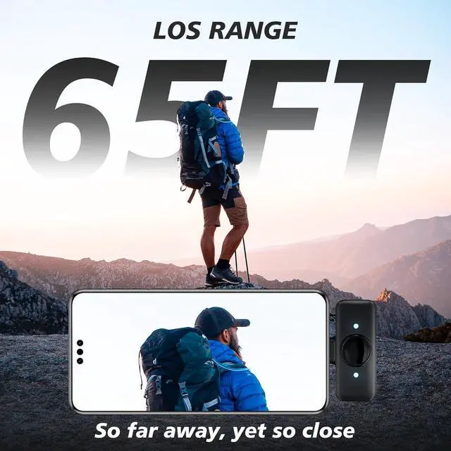 Alt view image 6 of 7 - Wireless Lavalier Microphone for iPhone/Android/Laptop with Type-C Plug, 48KHz, Noise Cancellation, 30H Battery Charging Case Included, 65ft Range for Stream,TikTok,YouTube (Q8: Type-C Receiver)