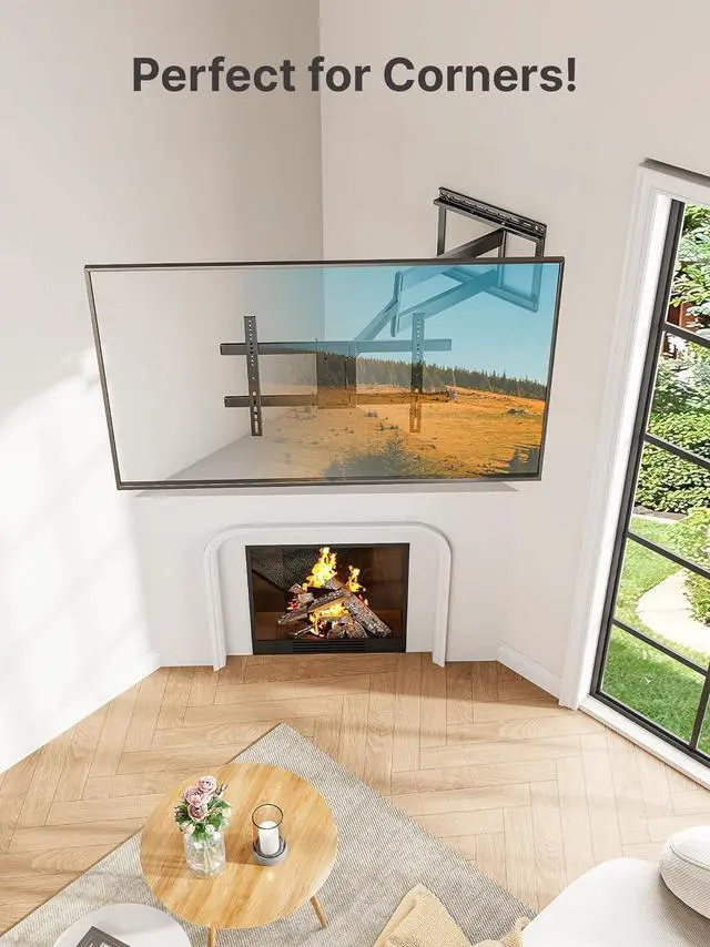 Alt view image 7 of 7 - monTEK Long Arm TV Wall Mount for Most 43-80 Inch TVs, 42 Inch Long Extension TV Mount Swivel and Tilt, Full Motion Wall Mount Tv Bracket Fit Max VESA 600 x 400mm, Up to 110 lbs, 16,18 Studs