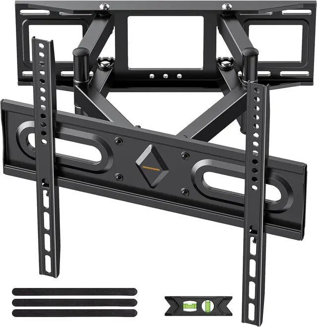 Main image of 50 55 65 inch Full Motion TV Wall Mount for 32-70 inch TV Bracket, Dual articulating Arms Mount, Tilt Swivel Extension Level, Max VESA 400x400mm, 16" Studs, 110 lbs,Fit Most 40 43 50+ TVs