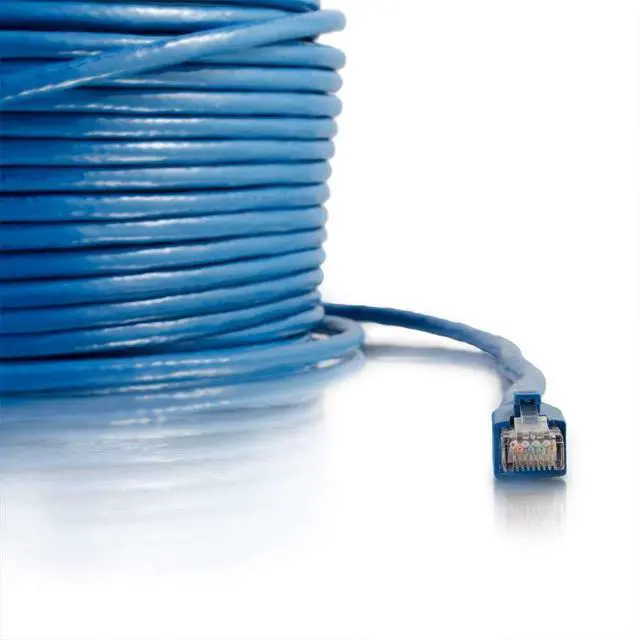 Alt view image 4 of 4 - C2G/ Cables To Go Legrand - C2G Cat6 Ethernet Cable, Snagless Unshielded Cat6 Patch Cable, Blue Network Patch Cable, 300 Foot Snagless STP Ethernet Cable, 1 Count, C2G 43124