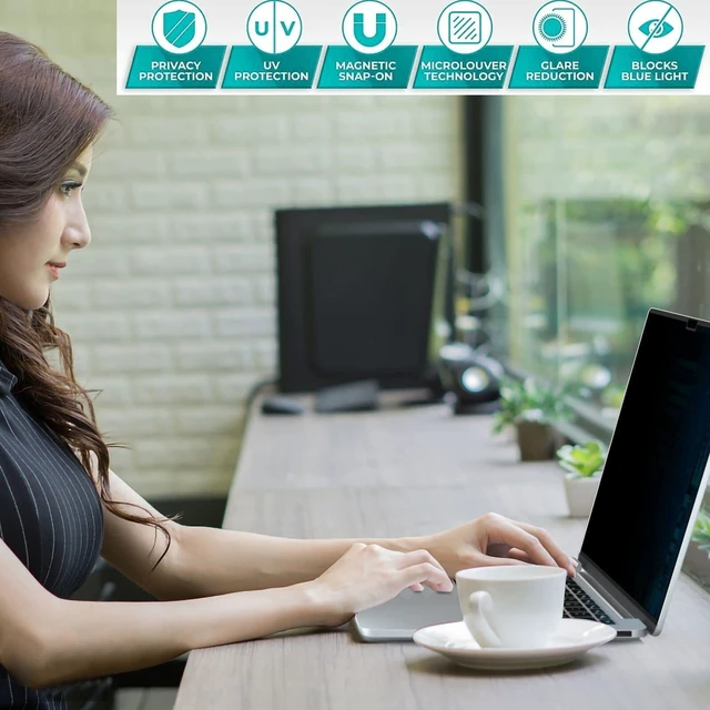 Alt view image 4 of 5 - ZOEGAA Privacy Screen Protector for MacBook Pro 16 inch (2021~2026).