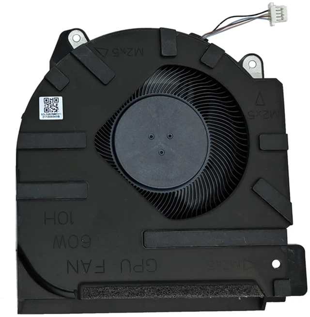 Alt view image 4 of 5 - ZHAWULEEFB CPU+GPU Cooling Fan for HP Victus 16-E 16-D 16-e0011nsOnly Available for 3050 Graphics Cards TPN-Q263 TPN-Q264 60W EG75070S1-C700-S9A EG75070S1-C710-S9A DC5V M75720-001 M75722-001 Fan